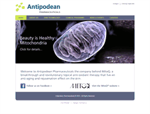 Tablet Screenshot of antipodeanpharma.com